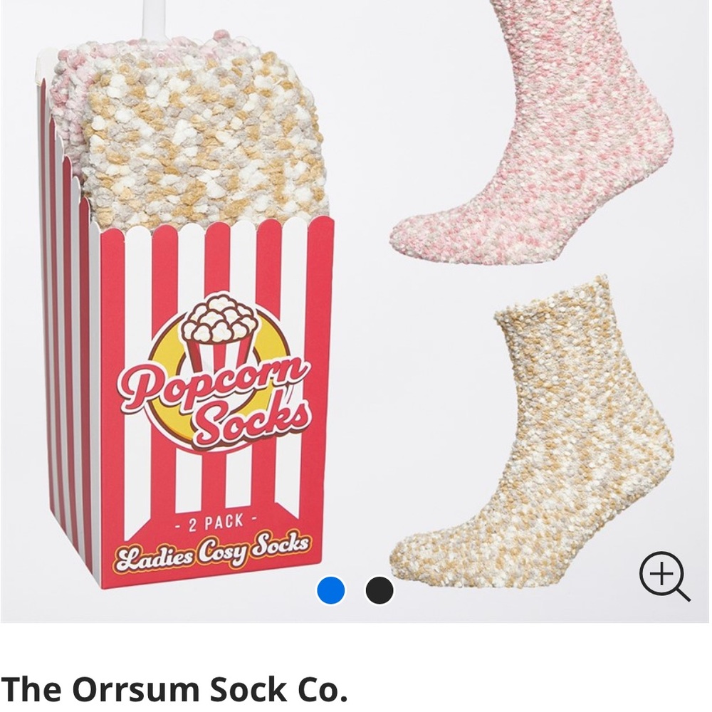 Popcorn Socks - Pink and Cream cozy socks gift